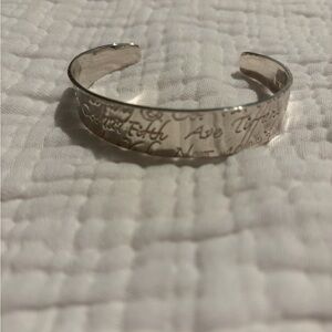 Tiffany and Co. Vintage Notes Bangle Bracelet in Sterling Silver